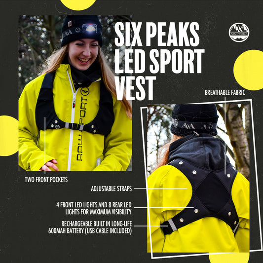 Six Peaks LED Sport Vest information card
