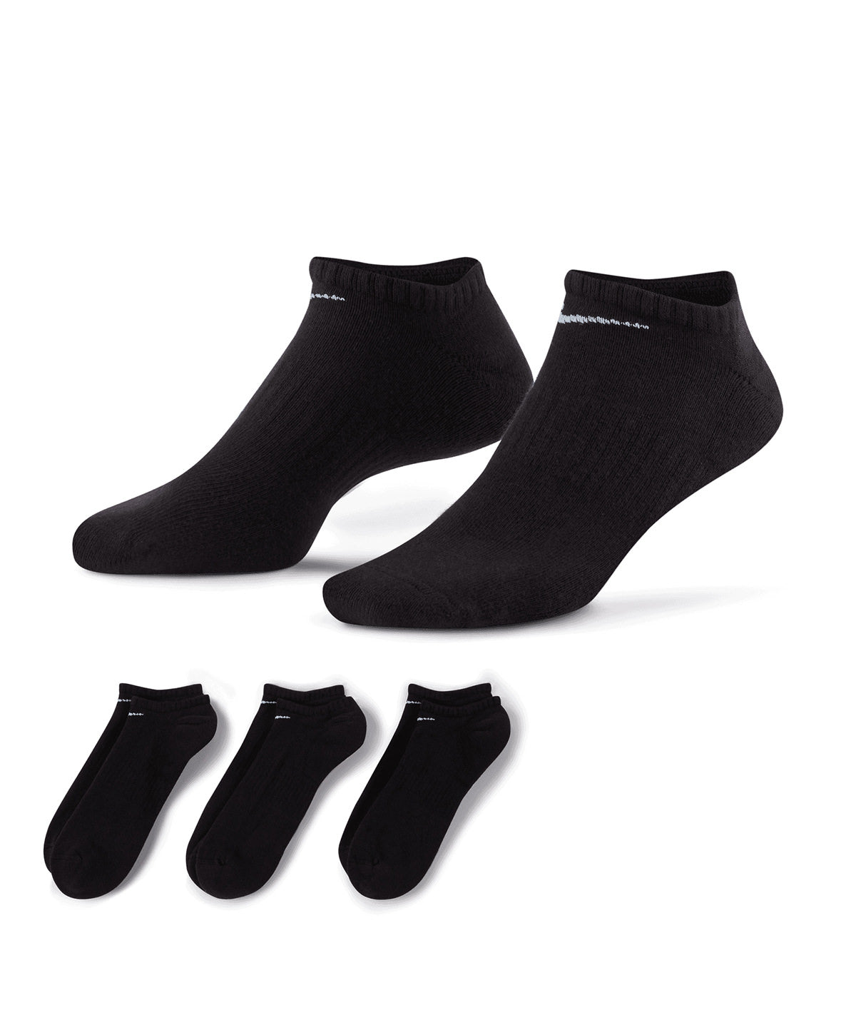 Nike Everyday Cushioned No Show Socks (3 pairs)