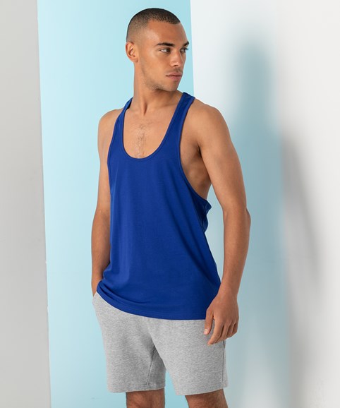 Image of muscle vest on model