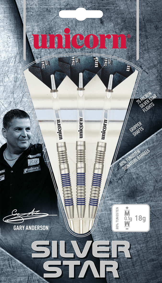 Unicorn Silver Star 80% Tungsten - Gary Anderson