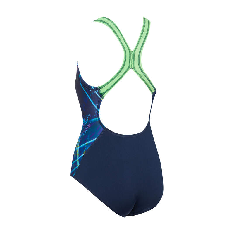 Zoggs Junior Girls Fiery Star Flyback Swimming Costume